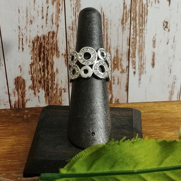 Crystal Spheres Fashion Ring - Picture 2 of 3